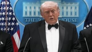Video de Trump hablando después del tiroteo afuera de la cena de corresponsales de la Casa Blanca