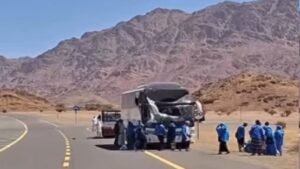 Accidente de autobús de peregrinos del Haj durante un recorrido por la ciudad de Jabal Magnet Medina, se aprobará 2 KBIHU