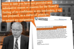 El presidente de Wisconsin bajo presión para dimitir