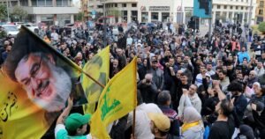 Los partidarios de Hezbollah han estado protestando contra las negociaciones con los Acuerdos Libaneses.