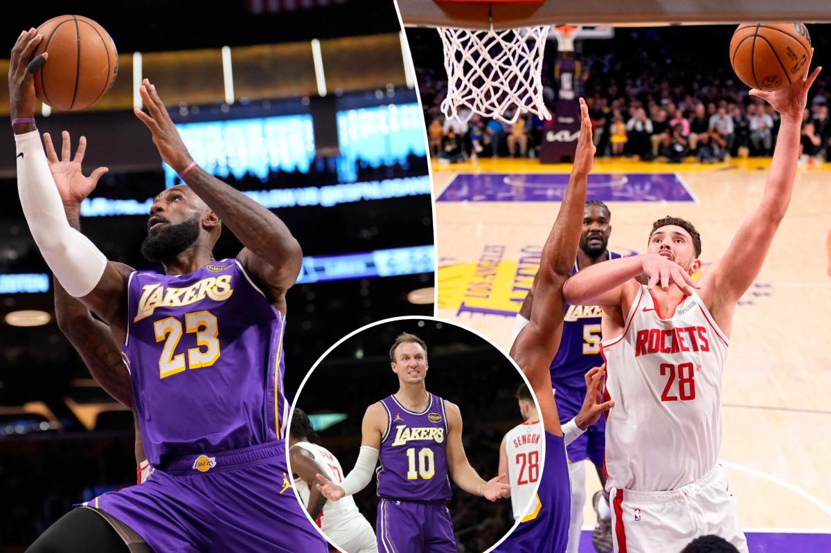 Los Lakers caen ante los Rockets 99-93 en el Juego 5 en Los Ángeles