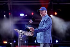 Anuncio de selección del Draft de la NFL de Shane Conlon Butcher Bills 2026