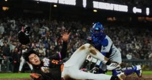 Dalton Rushing de los Dodgers restó importancia al incidente con Jung Hoo Lee de los Gigantes