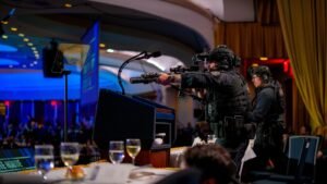 El tiroteo en el almuerzo de los periodistas genera alarma sobre la amenaza de atacantes que cruzan las fronteras estatales