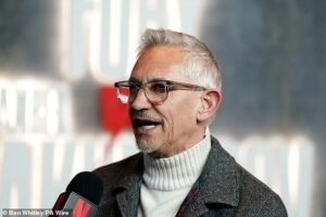 Gary Lineker apunta otra vez a la Copa Mundial de ‘trabajo desde casa’ de la BBC mientras habla de su propio programa de Netflix de £ 14 millones, y dice que no sabe por qué José Mourinho ya no habla con él.