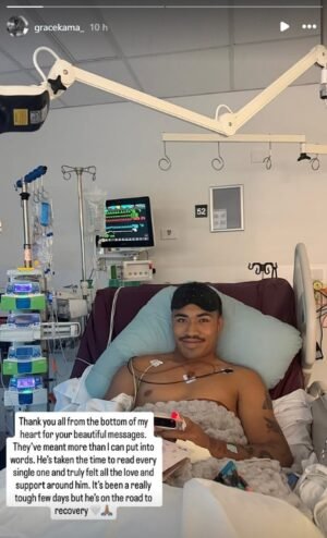 Dean Mariner recibe un gran impulso después de una cirugía para salvar una extremidad después de lo que parecía ser un muslo tapado con corcho