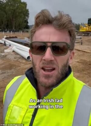 Un trabajador de la construcción irlandés hace dos caracterizaciones “suaves” de los oficios australianos y genera críticas