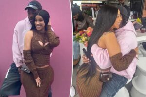 Cardi B y Stephen Diggs empacaron su PDA en un evento del Día de la Madre