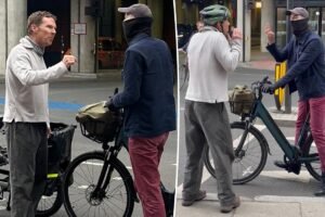 El ciclismo Benedict Cumberbatch calienta la pelea de ‘ira en la carretera’ con un ciclista