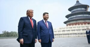 El presidente Trump visitó el Templo del Cielo después de la histórica cumbre entre Estados Unidos y China