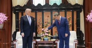 Xi dio la bienvenida a Trump a Zhongnanhai para las palabras de clausura de la cumbre
