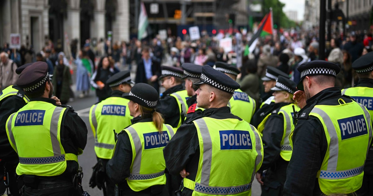 La policía de Londres está disponible para hacer frente a manifestaciones rivales y una final de fútbol.