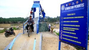 El puente colgante Lubuk Sidup devolvió el impulso económico y el dinamismo a Aceh Tamiang