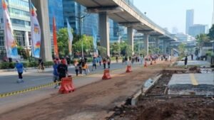 Pramono revisa el momento del CFD en Rasuna