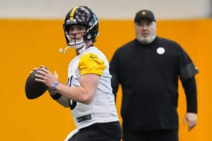 Se informa que los Steelers están revisando la mecánica de Drew Allar después de la carrera de altibajos del mariscal de campo novato en Penn State.