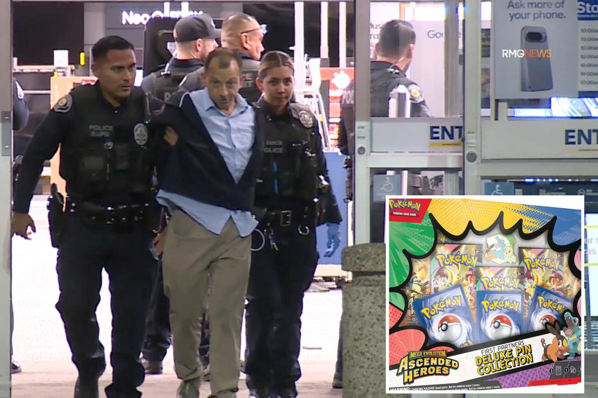 Los ladrones forman una fila para conseguir tarjetas de Pokémon en un Best Buy de Pasadena