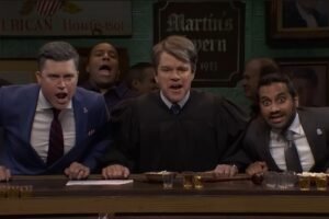 Matt Damon regresa a ‘SNL’ y revive a Brett Kavanagh para bromear con que Trump conseguirá un tercer mandato