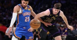 Los Lakers finalmente se defendieron pero fueron derrotados por el Thunder.