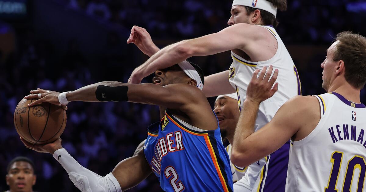 Los Lakers ceden el Juego 3 al Thunder; Ahora una derrota por eliminación.